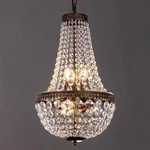 Wellmet 6 Lights French Empire Crystal Chandelier, 13 Inch Farmhouse Pendant. Fixed Price $239.23.