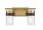 Savoy House Brickell Lt Bathroom Vanity, Brass/black/crackled 8-3600-2-322. Fixed Price $134.40.