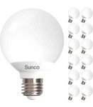 Sunco 12 Pack Vanity Globe Light Bulbs G25 Led For Assorted Colors , Sizes. Fixed Price $30.00.