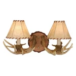 Vaxcel Lodge 2L Wall Light W/ French Scavo Glass - WL33042NS. Fixed Price $219.99.