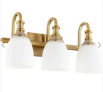 Richmond 3-LIGHT 20.25 Vanity Light, Aged Brass 5011-3-80 New In Box. Fixed Price $85.00.