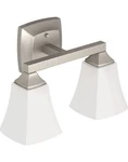 Moen YB5162BN Voss Light Reversible Bathroom Vanity Fixture In Brushed Nickel. Fixed Price $174.95.