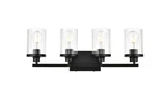 Elegant Lighting LD7316W25 Thane 4 25"W Vanity - Black. Fixed Price $198.00.