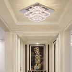 Cainjiazh Mini Chandelier Led Crystal Ceiling Light 2 Layers Flush Mount Ceil.... Fixed Price $75.88.