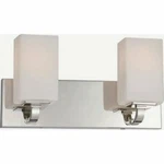 Nuvo Vista 2-LIGHT Vanity Wall Fixture Polished Nickel 60-5182. Fixed Price $50.36.