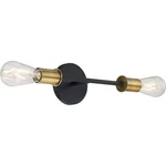 Nuvo Lighting 60/7342 Ryder Bathroom Vanity Black And Brushed Brass. Fixed Price $76.99.