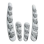 United Pacific 52010 Chrome Skull Swing Arm Accent Set -. Fixed Price $34.95.