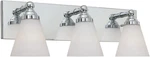3-LIGHTS Hudson Vanity Fixture, 21.75 Inch Wall Mount Sconce For Bathroom,. Fixed Price $94.99.