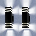 2PKS Modern Exterior Led Wall Sconce Outdoor Porch Up Down Fixtures. Fixed Price $39.92.