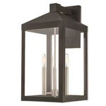 Livex Nyack 3 Light Outdoor Wall Lantern In Black, 10.5"W 21.75"H 20585-04. Fixed Price $649.96.