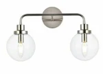 Wall Sconce Glass Shades Polished Nickel Bathroom Or Dining Light Fixture. Fixed Price $136.34.
