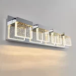 Artika Essence Bubble Cube 24 In. 4-LIGHT Chrome Modern Led Vanity Bar. Fixed Price $74.95.