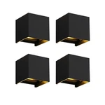 4-PACK Black Cube Led Wall Sconces 10W 3000K Warm White IP65 Waterproof. Fixed Price $59.99.