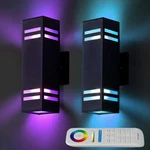 Rosykite Up Down Wall Sconce Rgb Color Changing Lights 1200LM, Dusk To Dawn O.... Fixed Price $192.63.