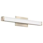 Lithonia Lighting 24" Brushed Nickel Led Vanity Bar Switchable Color. Fixed Price $28.49.