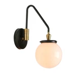 Pathson Swing Arm Hardwired Wall Sconce Light Milk White Globe Modern. Fixed Price $86.55.