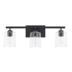 Homeplace By Capital Lighting Greyson Vanity, Matte Black 128531MB-449. Fixed Price $244.00.