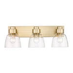 Golden Lighting 0314-BA3 Clr Remy 7"W Vanity Brushed Champagne. Fixed Price $257.99.