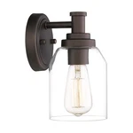 Zeyu Farmhouse Vanity Sconces Lights For Bathroom, 1 Pack, + Clear Glass. Fixed Price $68.99.