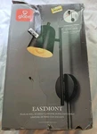 Globe Eastmont Plug-in Wall Sconce, Matte Black Finish, E26 Base, 60W Max. Fixed Price $17.40.
