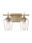 Savoy House 8-4030-2 Brass Octave 2-LIGHT 14"W Bathroom Vanity. Fixed Price $131.20.