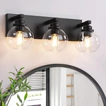 Lmnlvn Bathroom Fixtures 3-LIGHT Matte Black Vanity Lights Modern. Fixed Price $92.67.