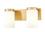 Z-lite Burk Light 13.75" Vanity, Luxe Gold/matte Opal 746-2V-LG *new Open Box*. Fixed Price $59.88.