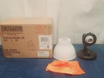 Capital Lighting 8301MB-128 Baxter 10" Bathroom Sconce Frosted Glass Shade Black. Fixed Price $16.79.