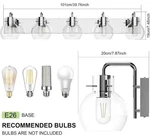 Tipace 5 Lights Stainless Steel Modern Bathroom Vanity Fixtures. Fixed Price $50.00.