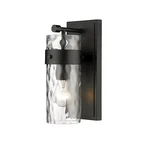 Z-lite Fontaine Light Vanity, Matte Black/clear 3035-1V-MB. Fixed Price $190.00.