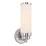 Forte Lighting Morgan Wall Sconce, Chrome/satin Opal Glass 55007-01-05. Fixed Price $66.03.