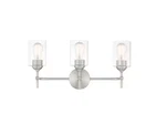 Home Decorators Ayelen 22" 3-LIGHT Brushed Nickel Modern Bathroom Vanity. Fixed Price $39.90.