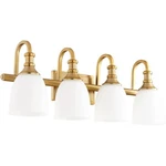 Quorum Richmond Light 27.75' Vanity, Aged Brass 5011-4-80. Fixed Price $158.40.