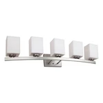 Forte Lighting 5113-05-55 Signature Bathroom Vanity Brushed Nickel. Fixed Price $114.54.