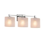 Justice Design Fusion Tetra 3-LT Bath, Oval/ck/ch E26 FSN-8423-30-FRCR-CROM. Fixed Price $328.00.
