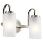 Brushed Nickel Two Light Bath From The Kennewick Collection. Fixed Price $129.97.