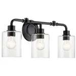 Kichler 45666 Gunnison 3 Light 24"W Bathroom Vanity - Black. Fixed Price $191.99.