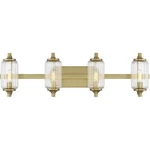 Savoy House Lighting 8-3024-4-322 Holton Bathroom Vanity Warm Brass. Fixed Price $364.00.
