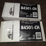 Designers Fountain 84501-CH Wall Sconces Chrome Finish New Lot Of 2. Fixed Price $38.00.