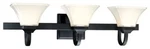 Minka Lavery Ml 6813 Black Agilis 3-LIGHT 32"W Bathroom Vanity. Fixed Price $150.00.