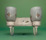 Vtg Mcm Victorian Style 2 Arm Wall Sconce Lamp Fixture Underwriters Labradories. Fixed Price $149.00.