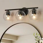 Uolfin Industrial Black Bathroom Vanity 21.5 In. 3-LIGHT Modern Sconce. Fixed Price $49.99.