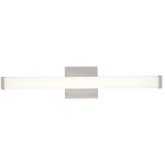 Bel Air Lighting Miles 24" Led Brushed Nickel Vanity Acrylic Shade 5CCT 2P. Fixed Price $52.00.