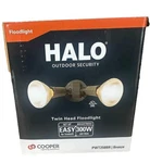 Cooper Lighting Halo Outdoor Security Twin Head Flood PWT250BR Bronze. Fixed Price $10.99.