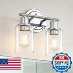 Faymart Lighting 2-LIGHT Bathroom Vanity Fixture Over Mirror,chrome. Fixed Price $78.52.