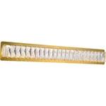 Dining Bathroom Vanity Wall Sconce Crystal Goldish Light Fixture 32". Fixed Price $334.01.