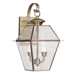 Livex Lighting Westover Outdoor Wall Lantern Antique Brass 2281-01. Fixed Price $289.96.