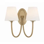 Crystorama Juno Light Wall Mount, Vibrant Gold/white JUN-10322-VG. Fixed Price $250.00.