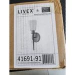 Livex Lighting 41691-91 Witten Brushed Nickel Wall Sconce Glass Shade. Fixed Price $89.38.