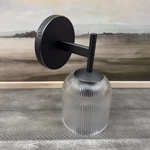 Pottery Barn Cooper Ribbed Glass Sconce 9 Antique Bronze W/hardware Nwob. Fixed Price $114.95.